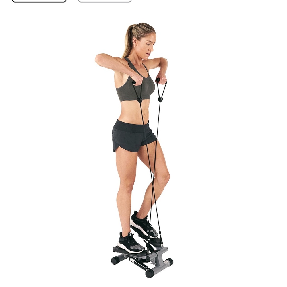Sunny Stair Stepper Machine w/ LCD monitor & resistance bands
